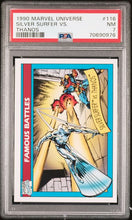 Load image into Gallery viewer, 1990 Marvel University Silver Surfer VS. Thanos #116 PSA 7
