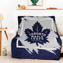 Load image into Gallery viewer, NHL Toronto Maple Leafs Micro Raschel Throw Blanket
