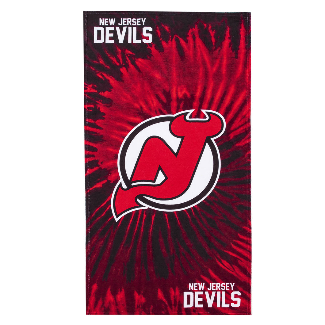 New Jersey Devils Psychedelic Beach Towel 30