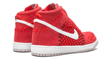 Load image into Gallery viewer, 2012 NIKE DUNK HIGH &quot;WOVEN RED CORNUCOPIA&quot; SIZE 10.5M
