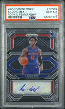 Load image into Gallery viewer, 2020 Panini Prizm Penmanship Autographed Saddiq Bey RC #19 PSA 10
