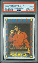 Load image into Gallery viewer, 1978 Monty Gum Elvis At The International TTWII Elvis At Rehearsal PSA 9 Mint
