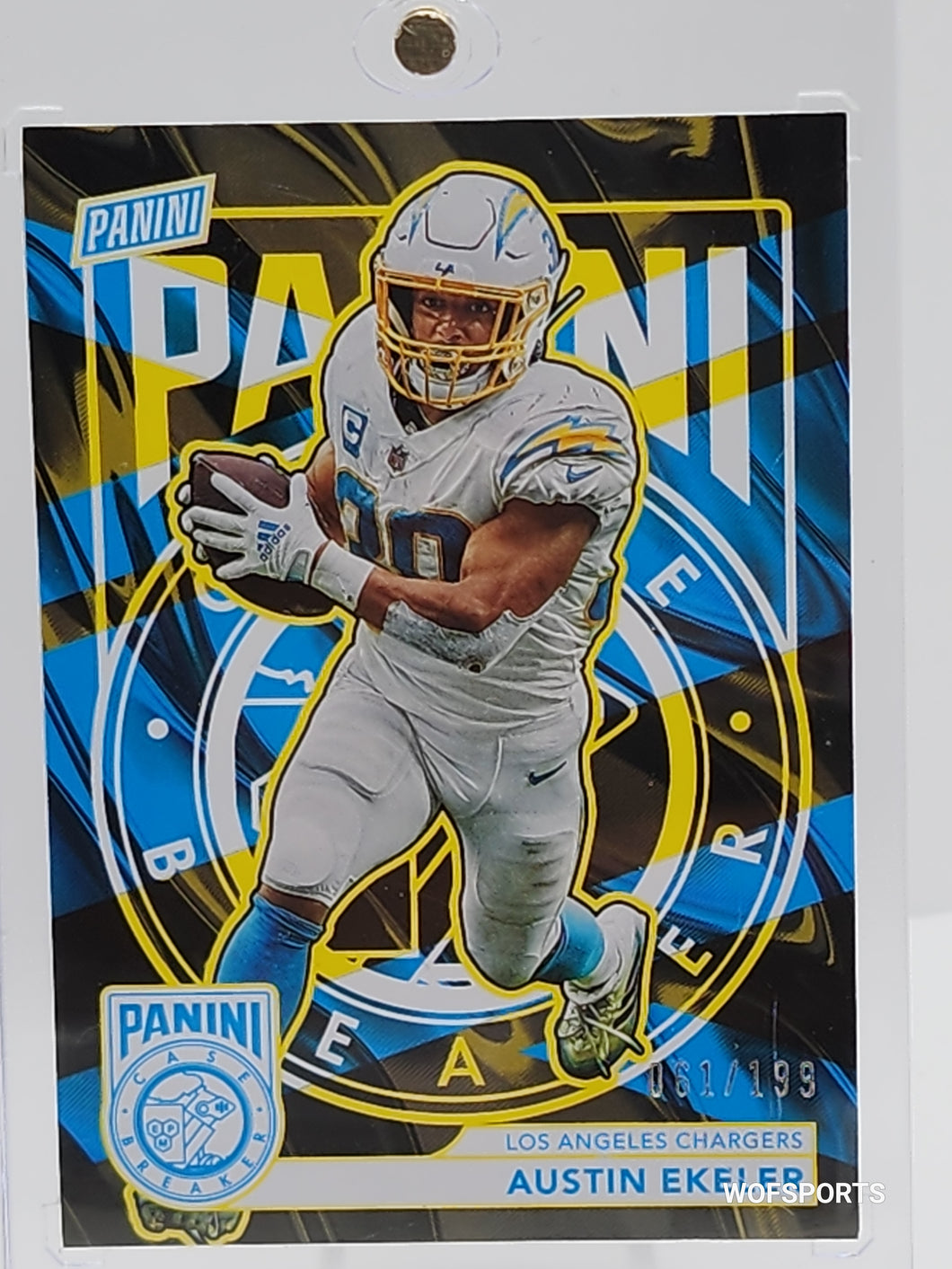 2023 Panini National Case Breaker #20 Austin Ekeler 61/199 Los Angeles Chargers