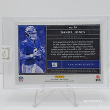 Load image into Gallery viewer, 2019 Panini One 112/125 Daniel Jones #39 RPA Rookie Dual Patch Auto RC
