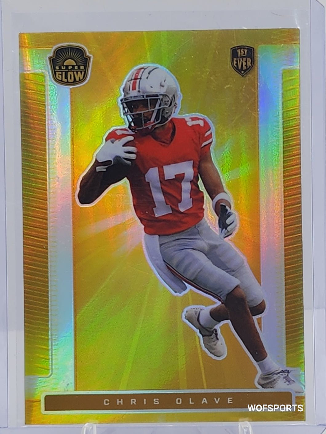 2021 Leaf Super Glow Chris Olave #29 New Orlean Saint