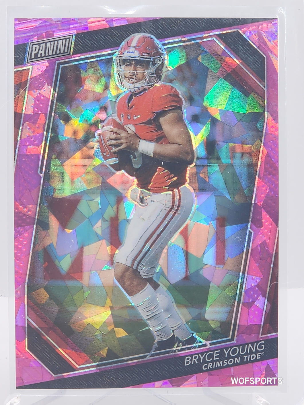 Bryce Young 26/75 2023 Panini VIP Pink Cracked Ice #62 Alabama