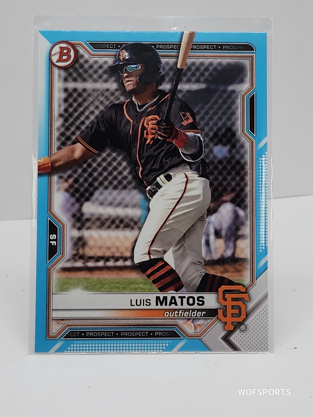 2021 Bowman Draft Aqua 110/499 Luis Matos #BD-5 San Francisco Giants