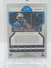 Load image into Gallery viewer, 2021 Panini Prizm Terrace Marshall Jr Orange Disco SP Rookie Card Panthers #348
