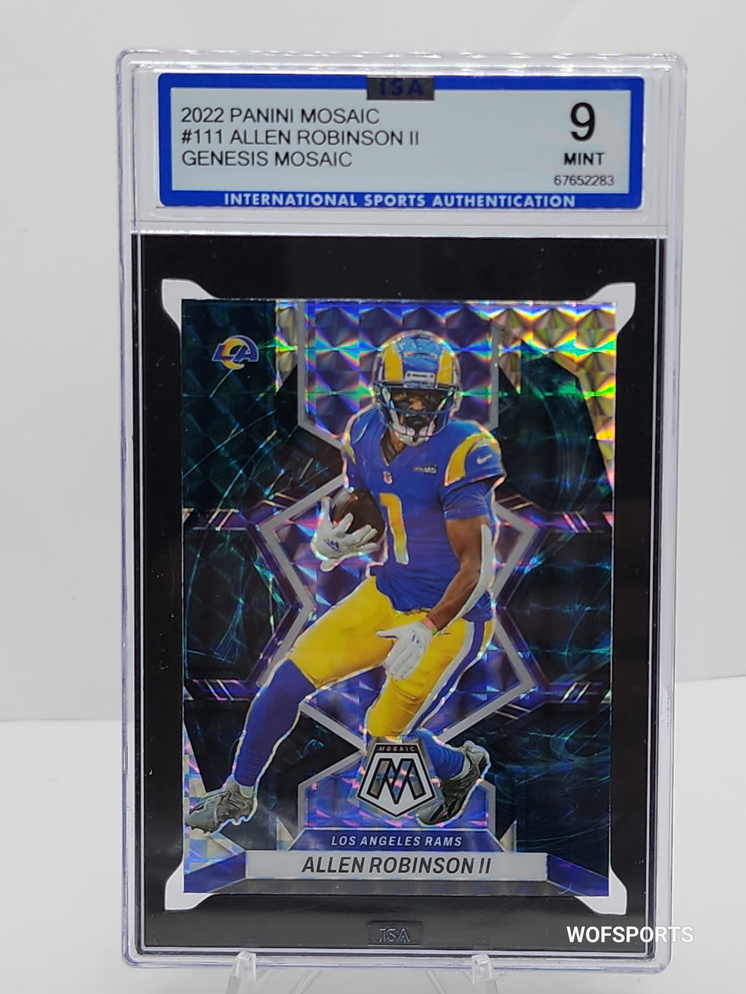 2022 Panini Mosaic Genesis Mosaic #111 Allen Robinson II ISA 9 Mint