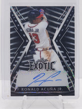 将图片加载到图库查看器，2023 Leaf Exotic Auto 3/8 Ronald Acuna Jr. #BA-RAJ - BRAVES
