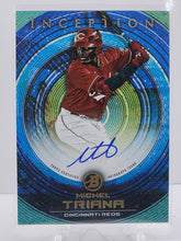 Load image into Gallery viewer, 2022 Bowman Inception Auto 8/99 Michel Triana #PA-MT Cincinnati Reds
