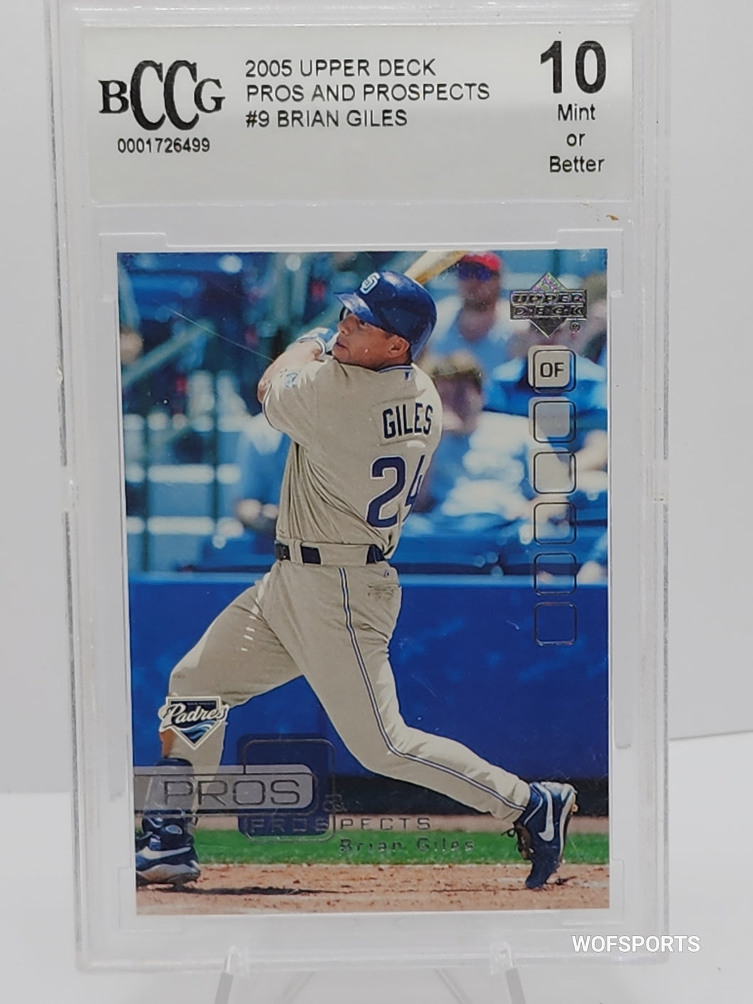 2005 Upper Deck Pros & Prospects Brian Giles #9 BCCG 10 Gem Mint