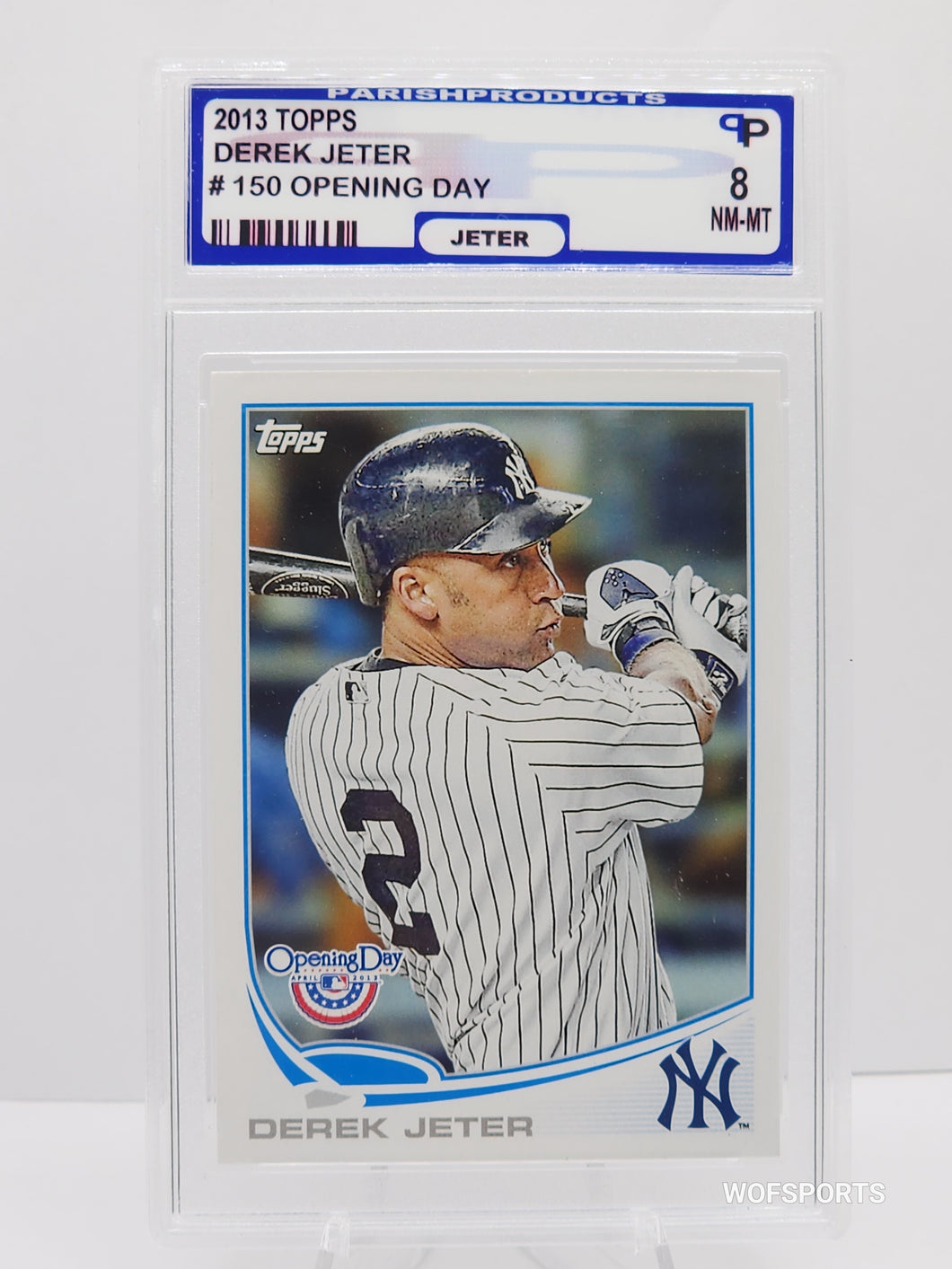 يوم افتتاح بطولة البيسبول Topps لعام 2013 #150 Derek Jeter Parish 8