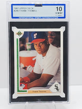 Load image into Gallery viewer, 1991 Upper Deck Frank Thomas #246 Chicago White Sox ISA 10 Gem Mint
