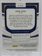 تحميل الصورة إلى عارض المعرض، 2022 Panini Immaculate Signature 11/25 Josh Jung Auto #IS-JJ
