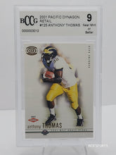 将图片加载到图库查看器，2001 Pacific Dynagon Anthony Thomas Rookie BCCG 9.0 Mint. Rare
