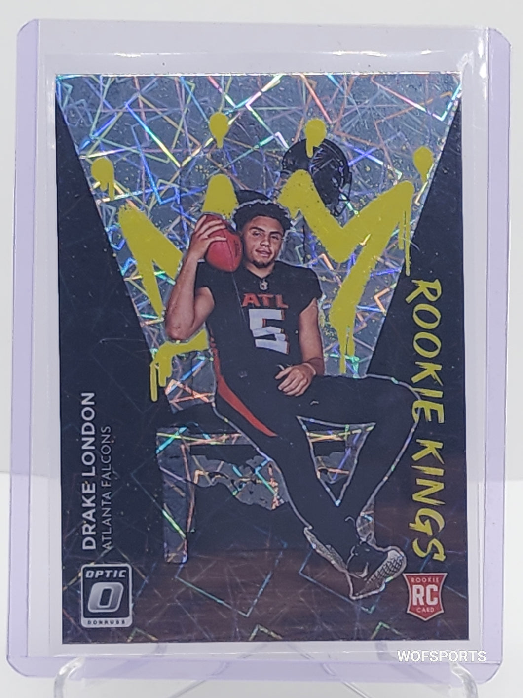 2022 Donruss Optic Drake London Rookie Kings Prizm SP #RK-6 Case Hit ATLANTA FALCONS