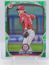 Load image into Gallery viewer, 2023 Bowman Prospects Green /99 Brady House #BP-68 Washington Nationals
