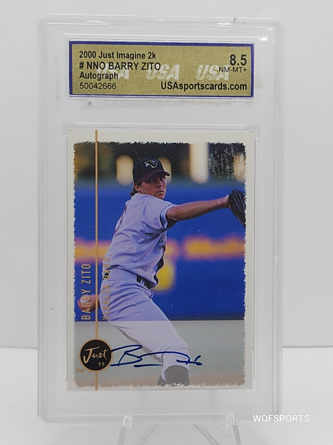 2000 Just Imagine 2k Barry Zito Auto Rookie #NNO 8.5 NM-MT
