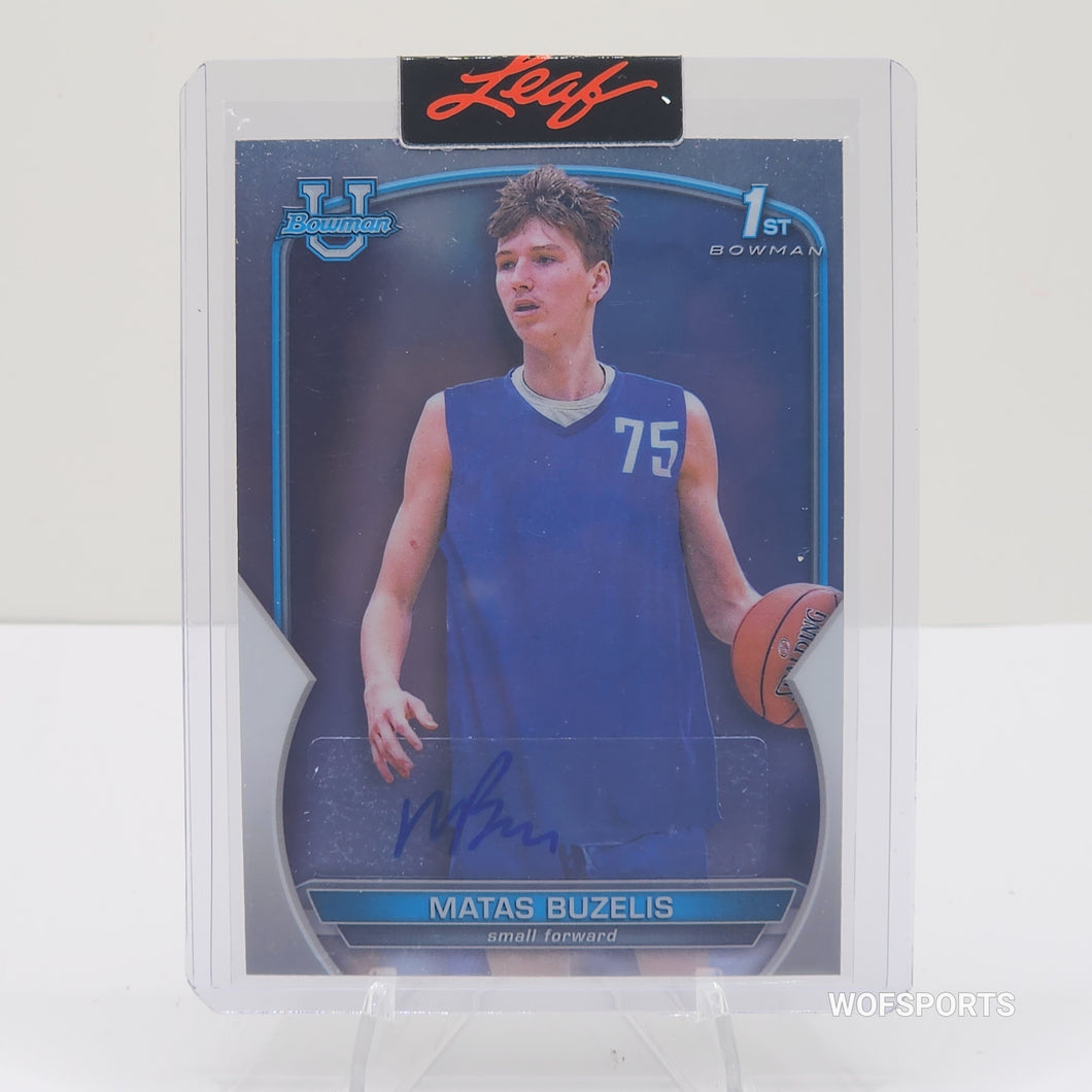 2022-23 Bowman University Chrome Matas Buzelis 1st Auto #84 G-League Ignite