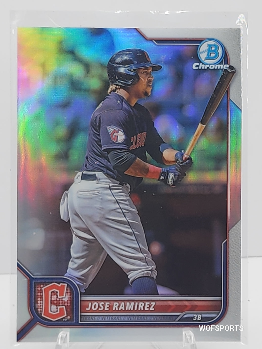 2022 Bowman Chrome 266/499 Jose Ramirez #63 Guardians