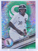 Load image into Gallery viewer, 2022 Bowman&#39;s Best Green Mini-Diamond Refractors 30/99 TP-28 Oscar Colas
