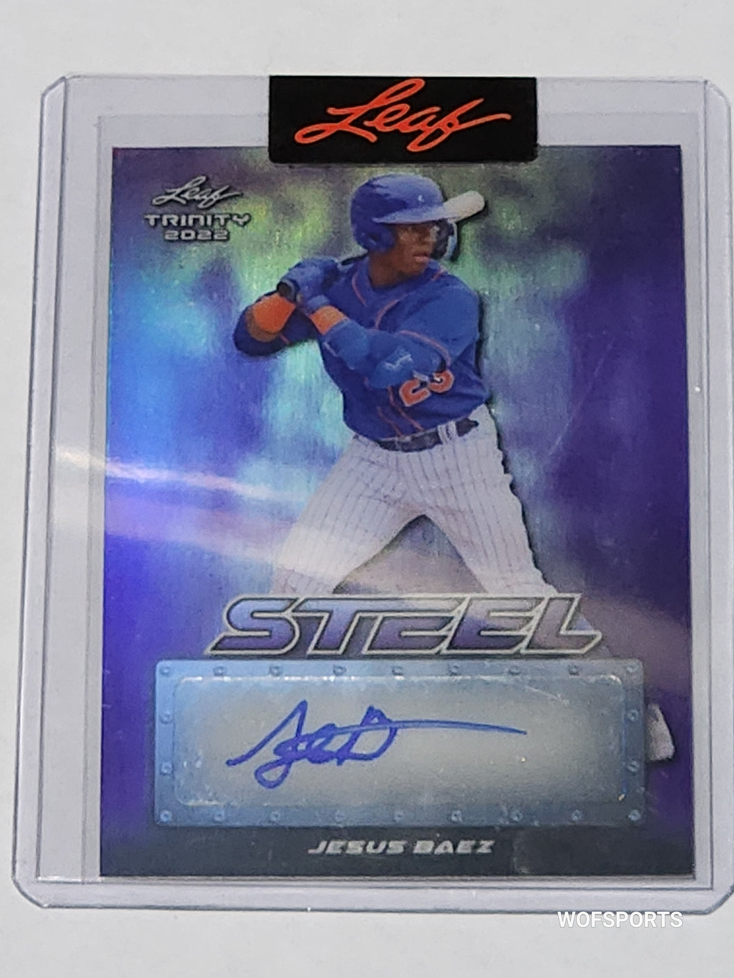 2022 Leaf Trinity Steel Jesus Baez Autographed 4/7