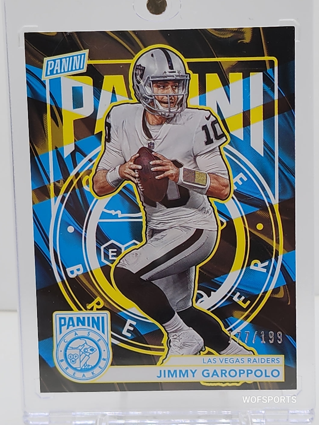 2023 Panini National Case Breaker #10 Jimmy Garoppolo 177/199 Las Vegas Raiders