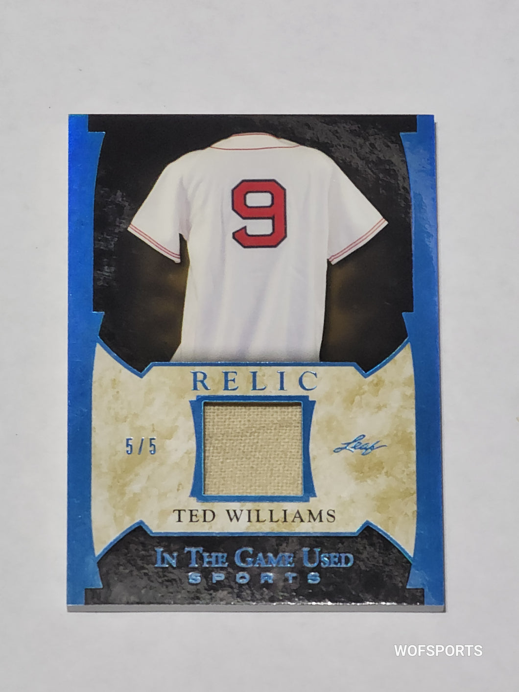 2022 Leaf In The Game Used Sports Relic Ted Williams #GUM-44 #/5