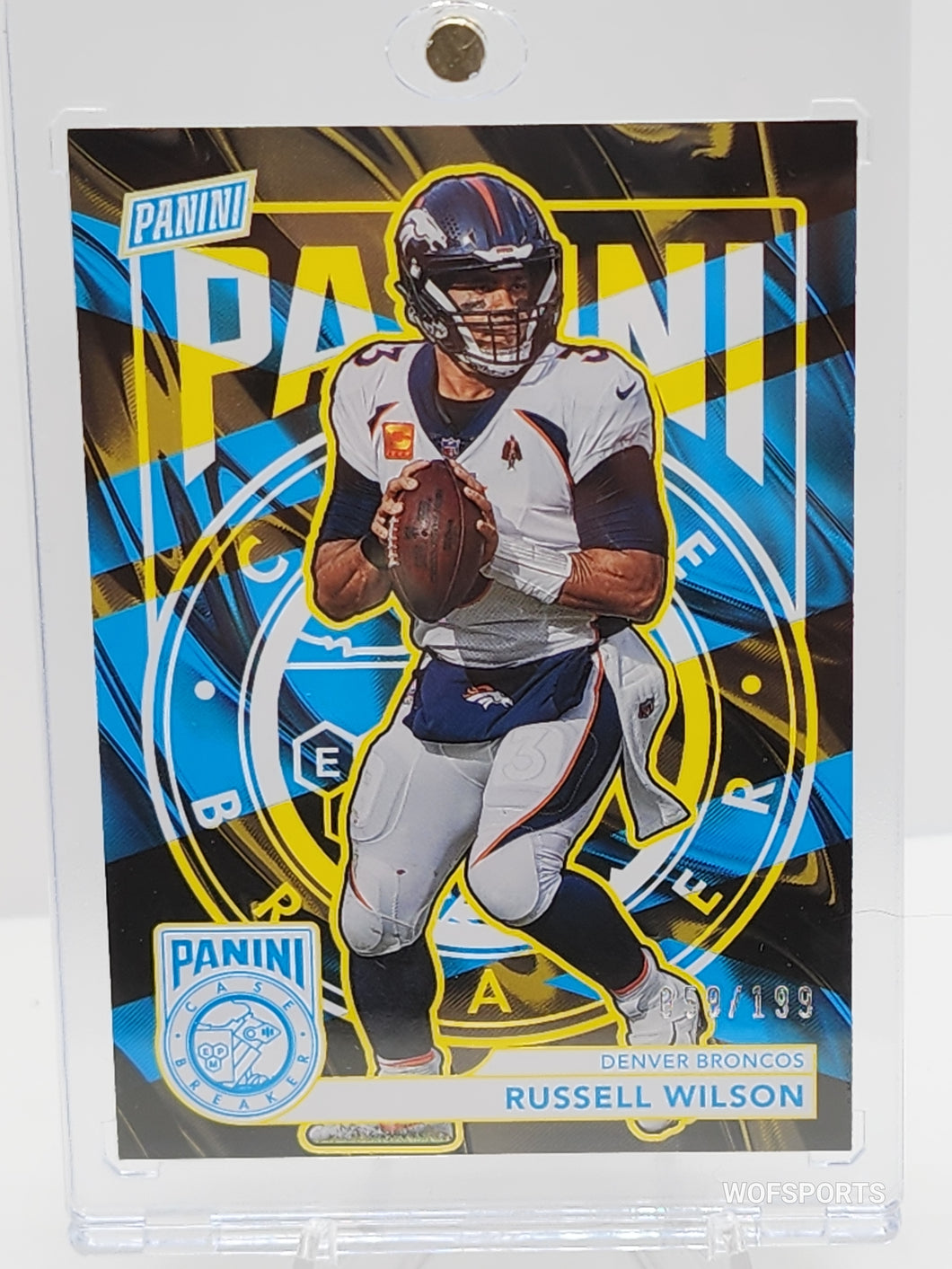 2023 Panini National Case Breaker #8 Russell Wilson 59/199 Denver Broncos