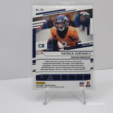 Load image into Gallery viewer, 2022 Panini Prestige Xtra Point Blue 21/299 Patrick Surtain II #93 Broncos
