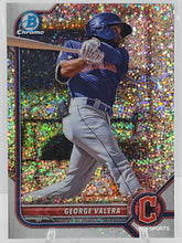 Load image into Gallery viewer, 2022 Bowman Chrome Prospects Speckle Refractor 257/299 George Valera #BCP-233 Guardians
