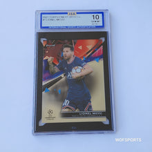 Load image into Gallery viewer, 2021 Topps Finest UEFA Champions League Lionel Messi #1 ISA 10 Gem Mint
