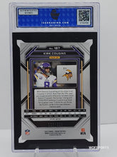 Load image into Gallery viewer, 2022 Panini Purple Ice Prizm #187 Kirk Cousins 125/225 Minnesota Vikings ISA 10 Gem Mint
