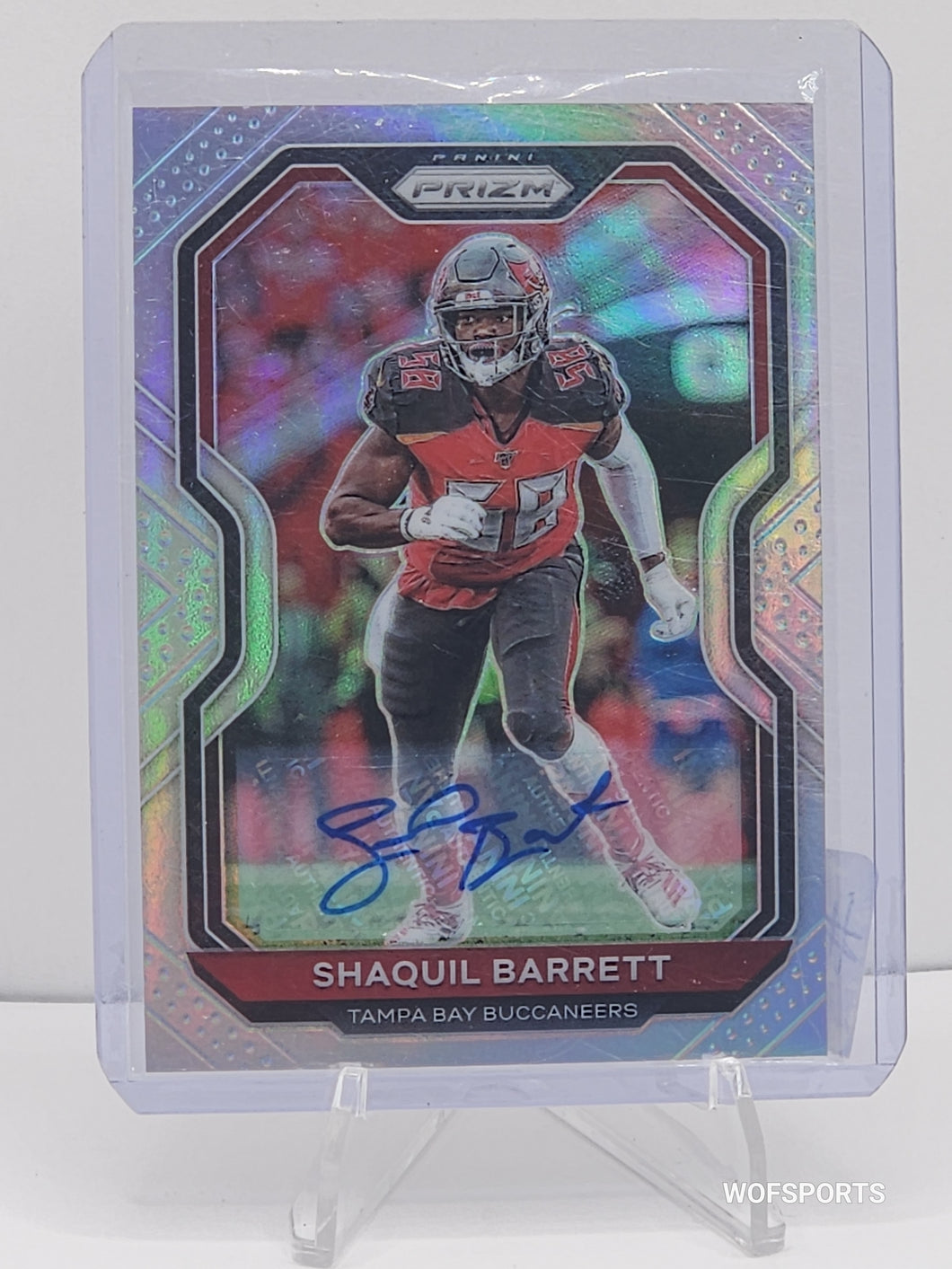 2020 Panini Prizm Silver Auto Shaquil Barrett #260 Tampa Bay Buccaneers