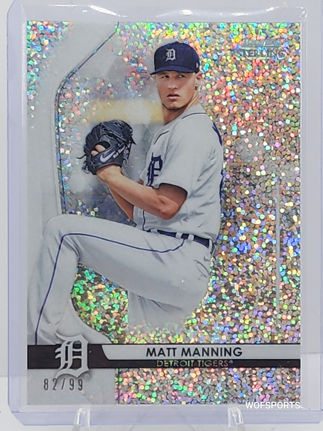 2020 Bowman Sterling Speckle /99 Matt Manning #BPR-25 Detroit Tigers