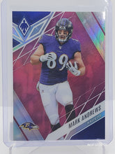 将图片加载到图库查看器，2022 Panini Phoenix Football #14 MARK ANDREWS Pink Lazer Parallel 46/99 Ravens
