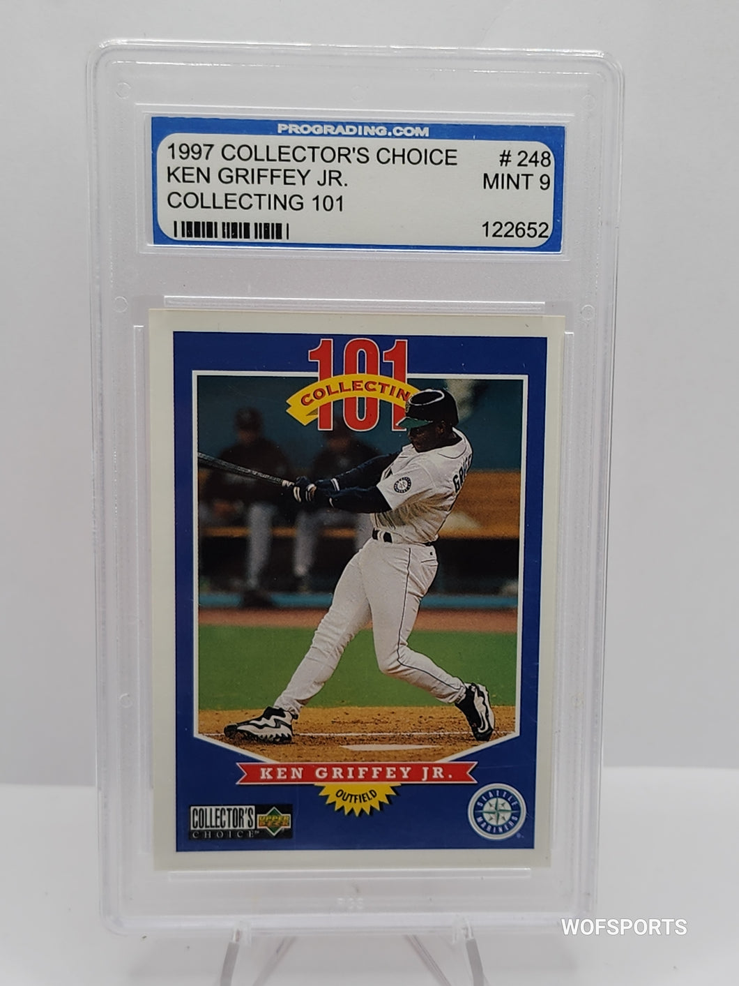 1997 Collector's Choice Ken Griffey Jr. Collecting 101 #248 Seattle Mariners PGS 9 Mint