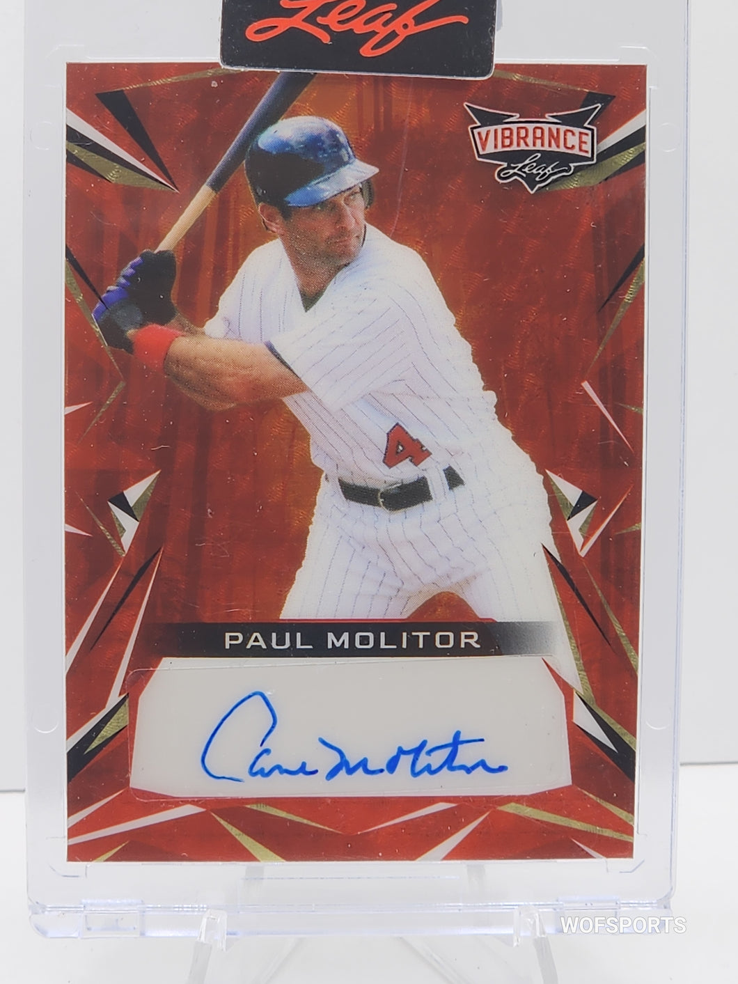 2023 Leaf Vibrance Auto 1/1 Paul Molitor #BA-PM1