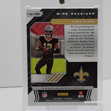 Load image into Gallery viewer, 2022 Panini Xr Rookie Orange Auto 19/49 Chris Olave #109 Rookie Auto
