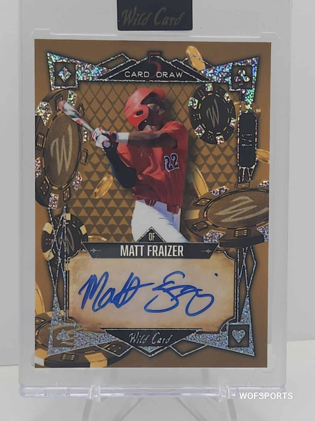 2023 Wild Card 5 Card Draw Auto 1/1 Matt Fraizer #5CDM-51 Pittsburgh Pirates