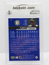 Load image into Gallery viewer, 2000 Upper Deck Miguel Tejada #188 Oakland Athletics BCCG 10 Gem Mint
