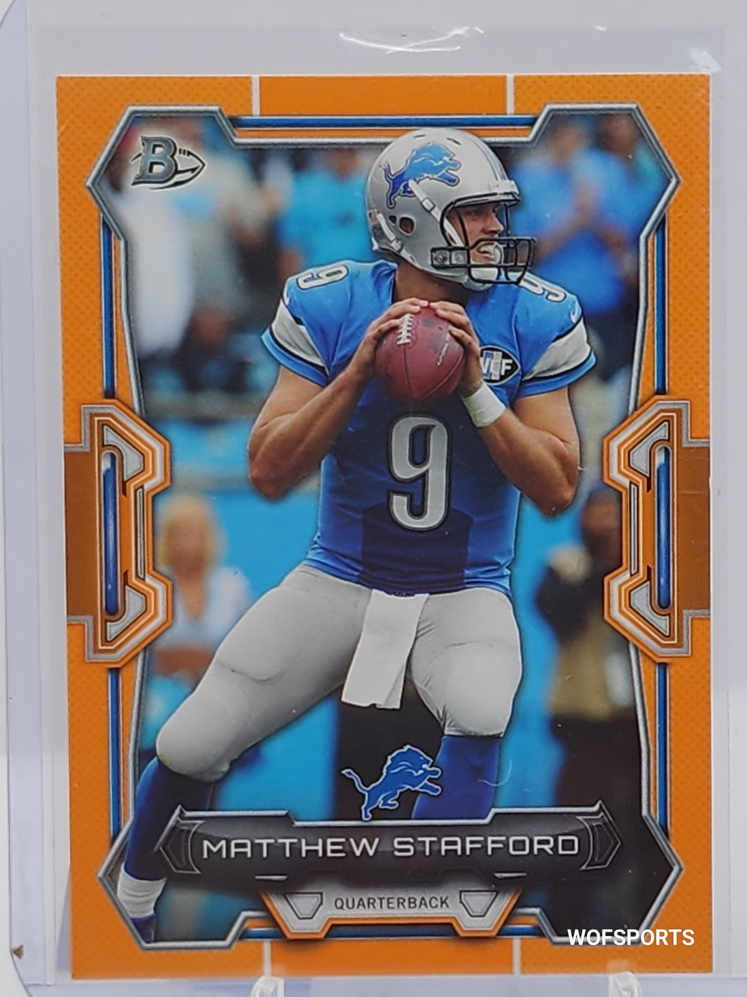 2015 Topps Bowman Orange #40 Matthew Stafford 5/50 - Detroit Lions