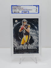 Load image into Gallery viewer, 2022 Panini Donruss White Hot Rookies Kenny Pickett #WHR-1 RC Pittsburgh Steelers Parish 9 Mint
