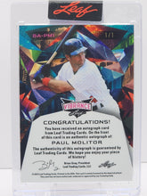 تحميل الصورة إلى عارض المعرض، 2023 Leaf Vibrance Auto 1/1 Paul Molitor #BA-PM1
