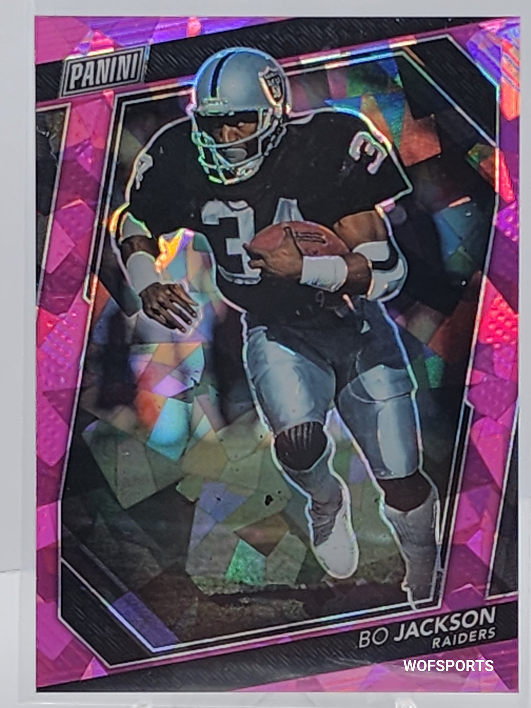 2023 Panini VIP Pink Cracked Ice 30/75 Bo Jackson #16 Raiders