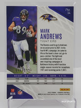 将图片加载到图库查看器，2022 Panini Phoenix Football #14 MARK ANDREWS Pink Lazer Parallel 46/99 Ravens
