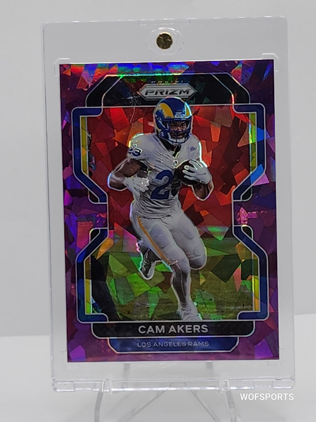 2021 PANINI Prizm Purple Ice Prizm #68 CAM AKERS 70/225