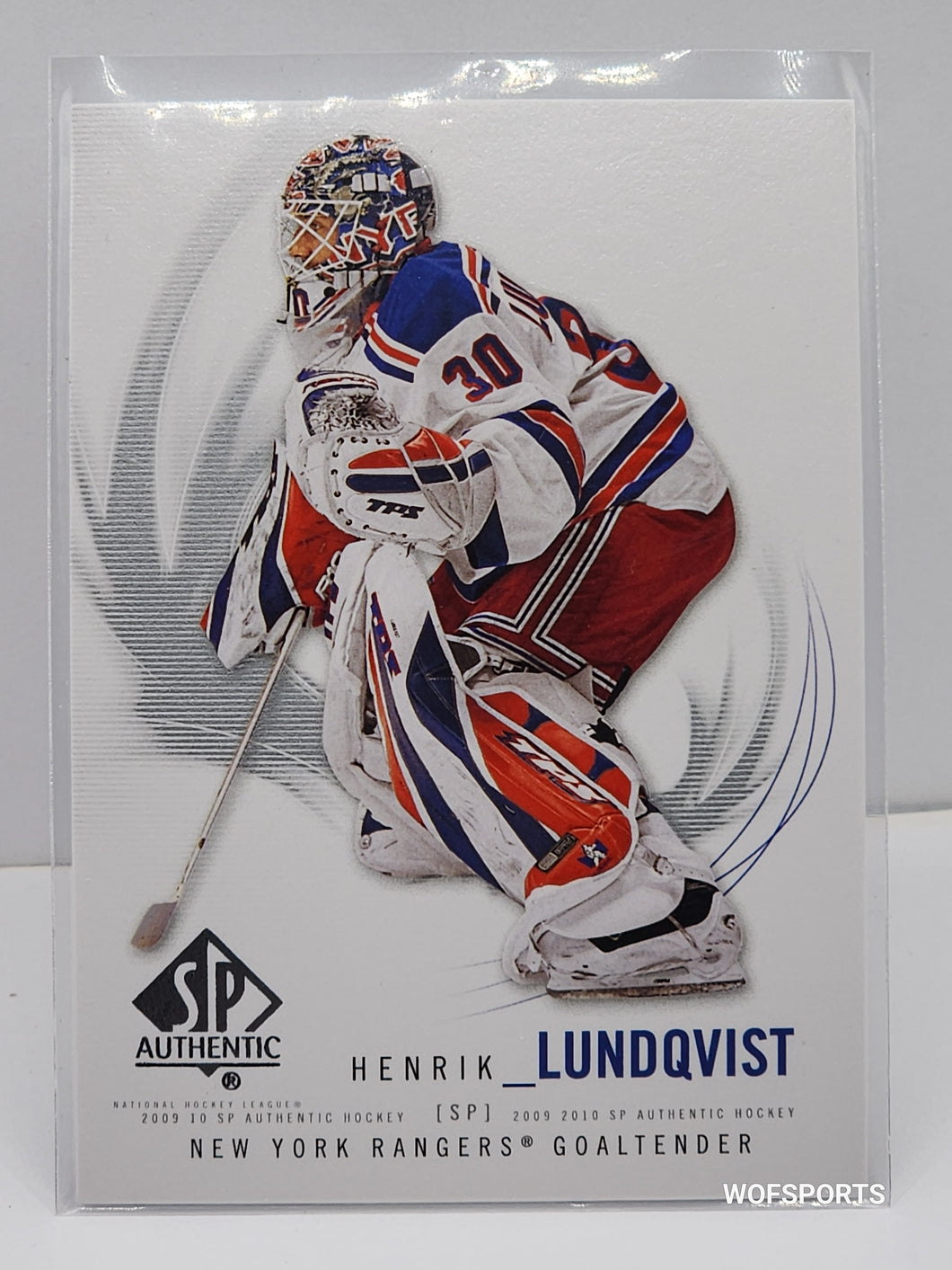 2009-10 SP Authentic Henrik Lundqvist #49 HOF