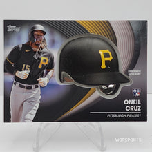 Load image into Gallery viewer, 2022 Topps Update Commemorative Batting Helmet 198/299 Oneil Cruz #BH-OC Pittsburgh Pirates
